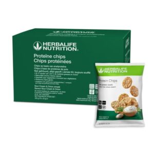 Herbalife Proteïne chips Sour Cream & Onion (10 zakjes)
